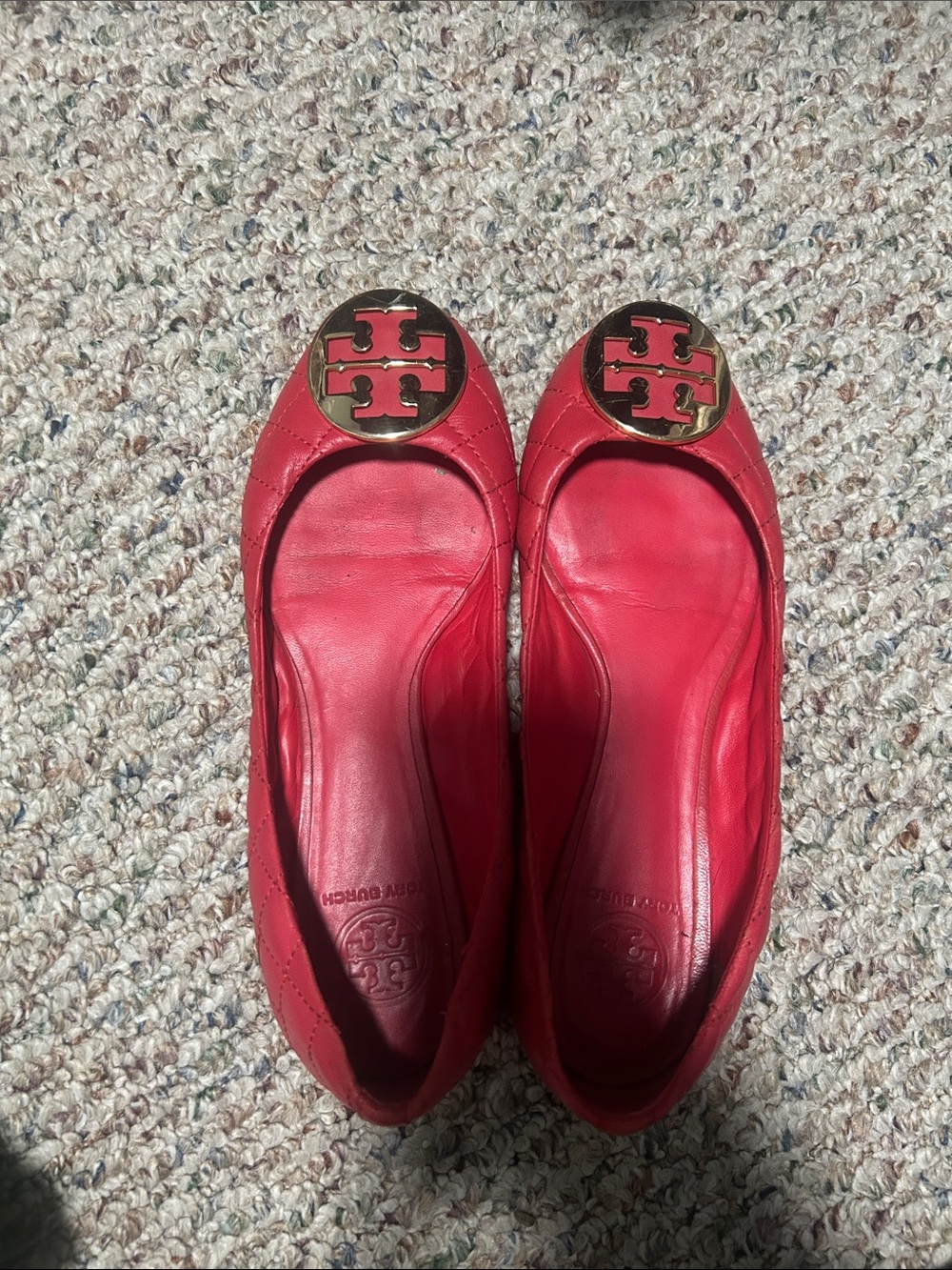 Red Tory Burch shoes